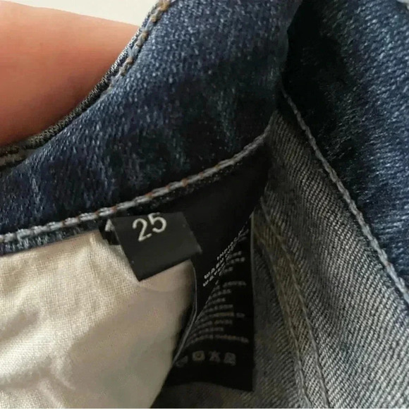 J Brand | Blue Rise Reunion Patchwork Design Skinny Jeans - Picture 5 of 10